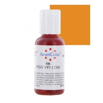 สีเจล อเมริคัลเลอร์ สีเหลืองไข่ AmeriColor 106 - EGG YELLOW 0.75oz 